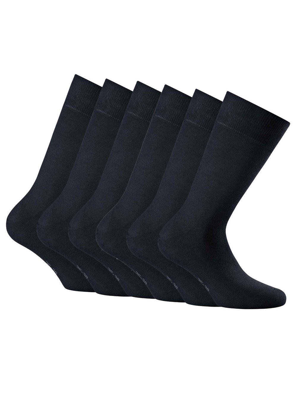 Rohner Socken 6er Pack Damen Baumwolle blau, 43-46