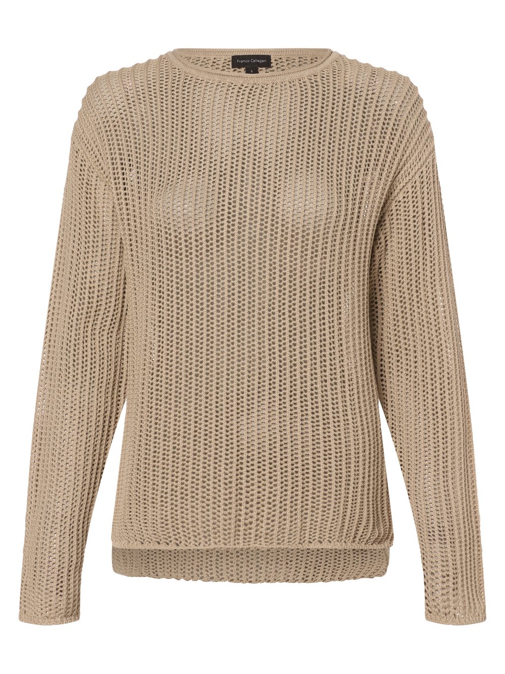 Franco Callegari Pullover Damen Baumwolle beige, S