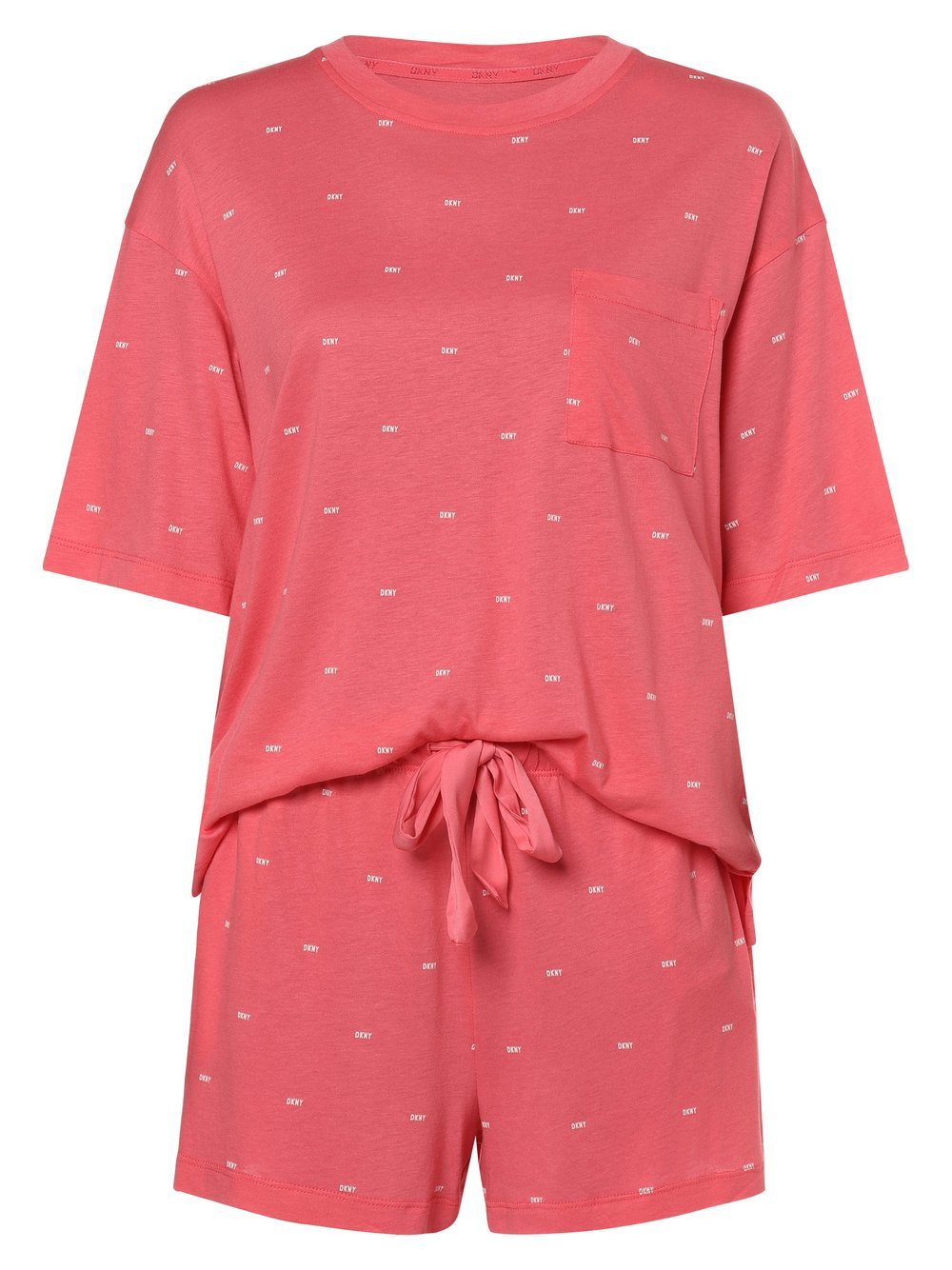 DKNY Pyjama Damen Baumwolle pink gemustert, S