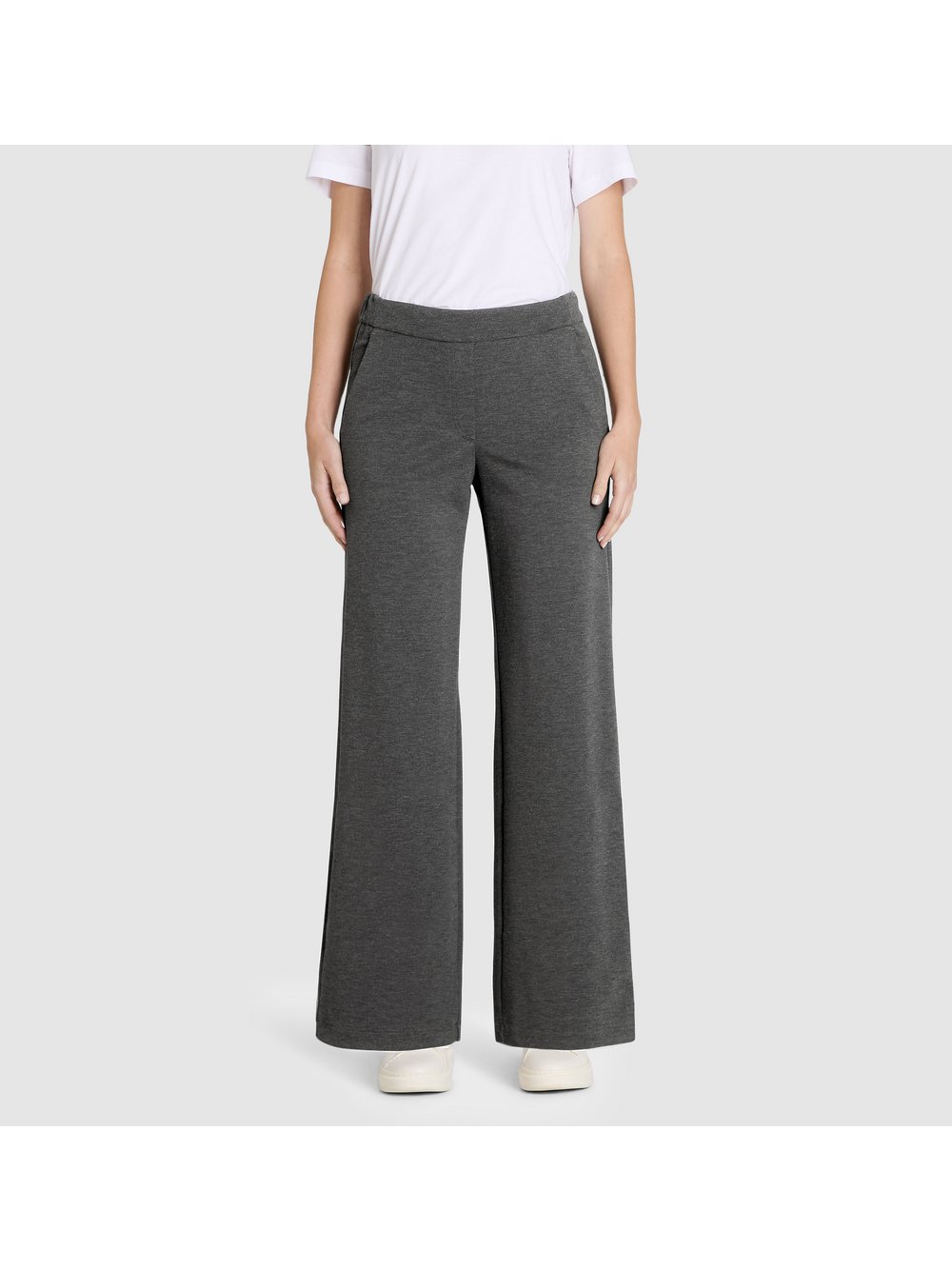 Thumbnail - MAC Hose Damen Viskose grau meliert, 36-32