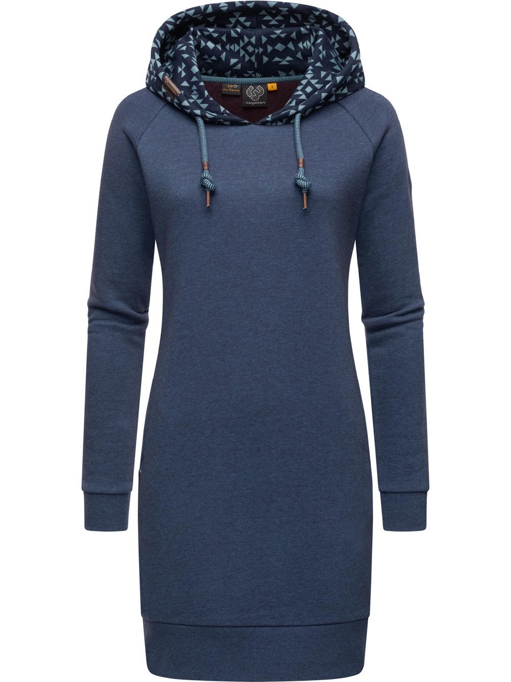 Ragwear Jerseykleid Damen Baumwolle blau, XXL