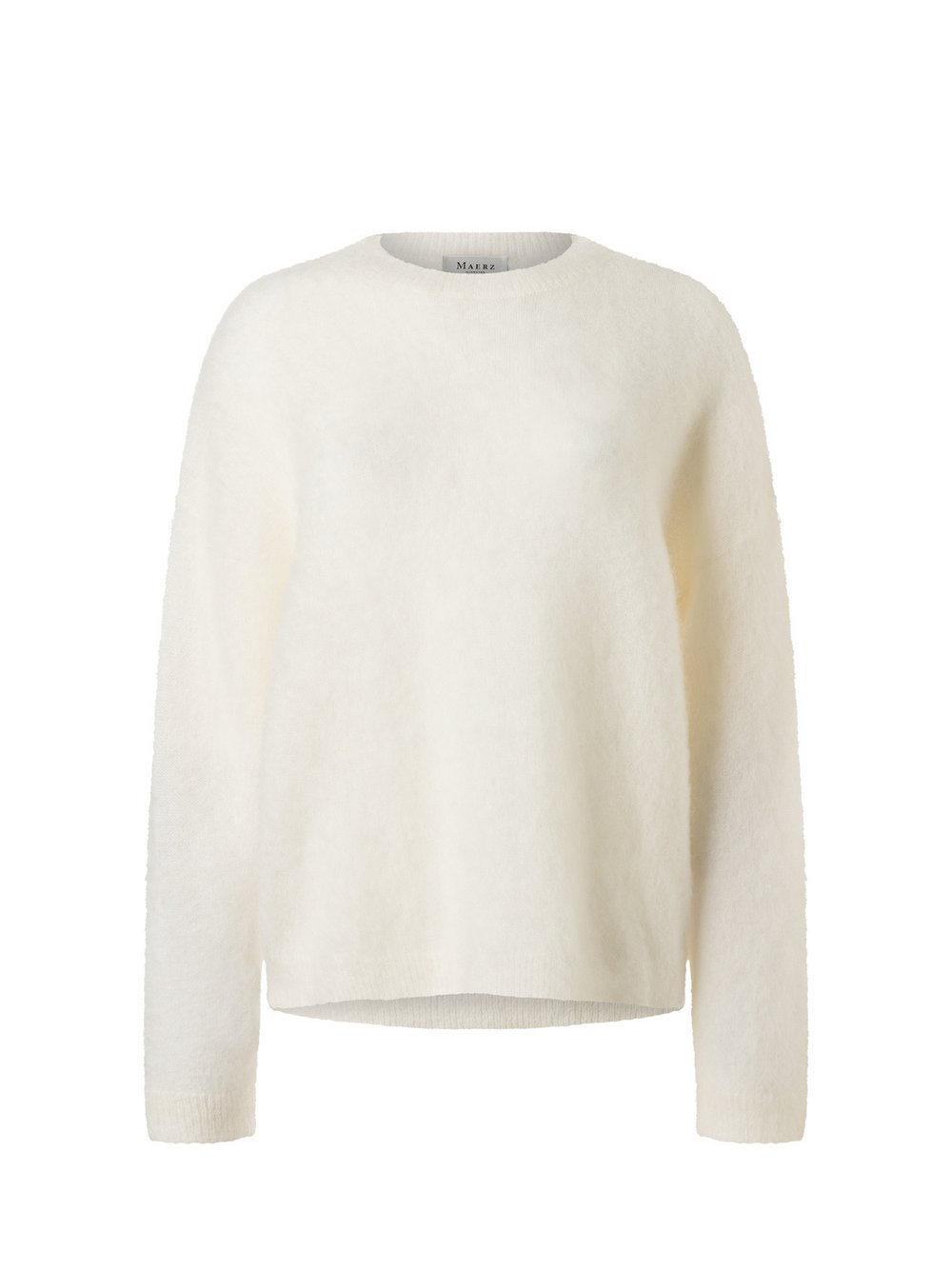 MAERZ Dmen Strickpullover mit Mohair-Anteil Damen Wolle weiß, 38