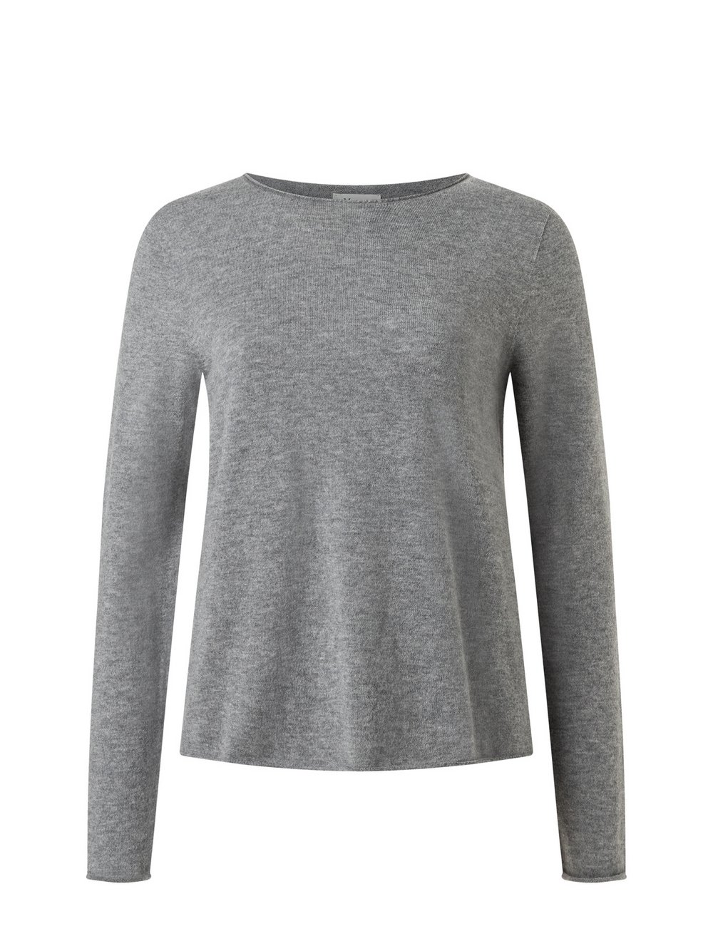 MAERZ Pullover aus Merinowolle Damen grau meliert, 36