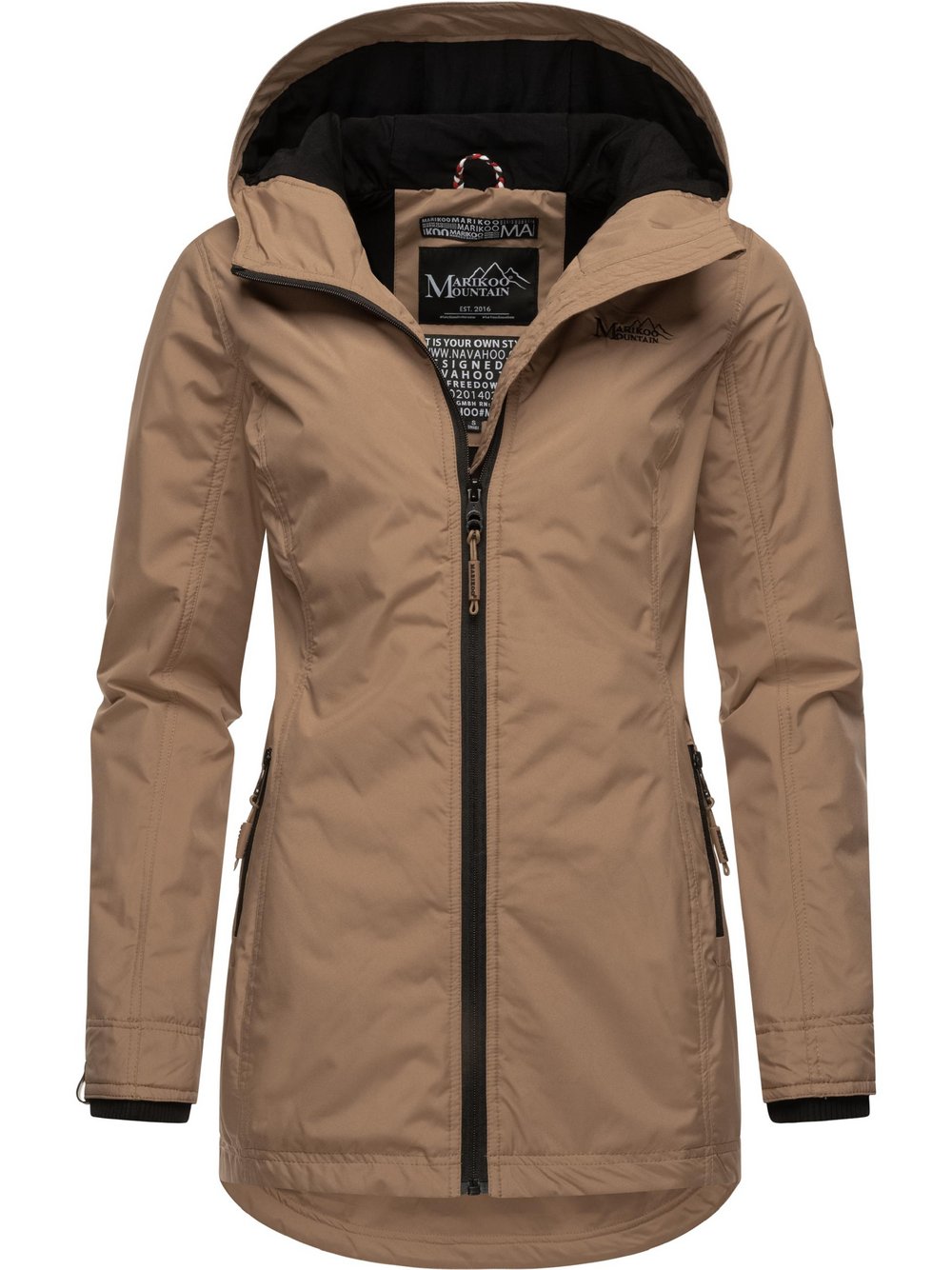 Marikoo Outdoorjacke Damen braun, XXL