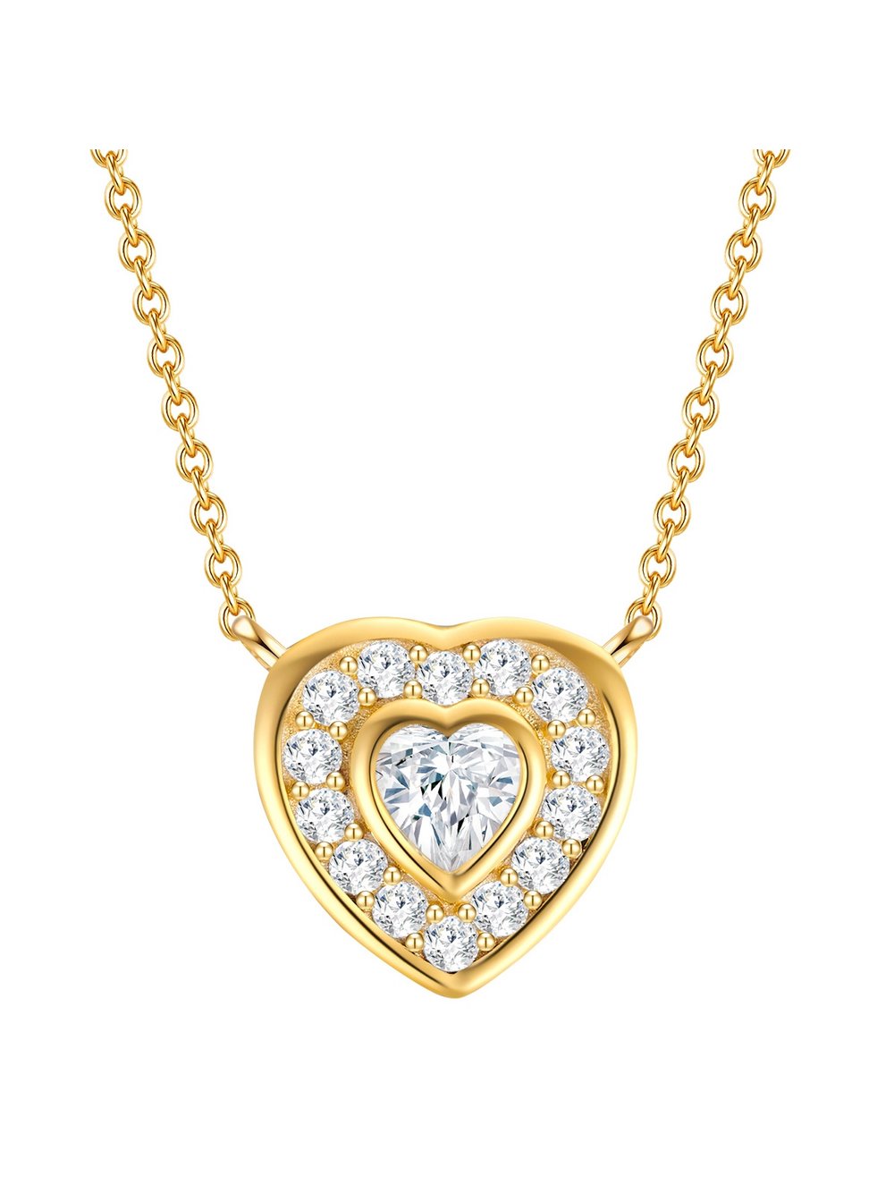 Rafaela Donata Kette Damen Sterlingsilber gold, ONE SIZE