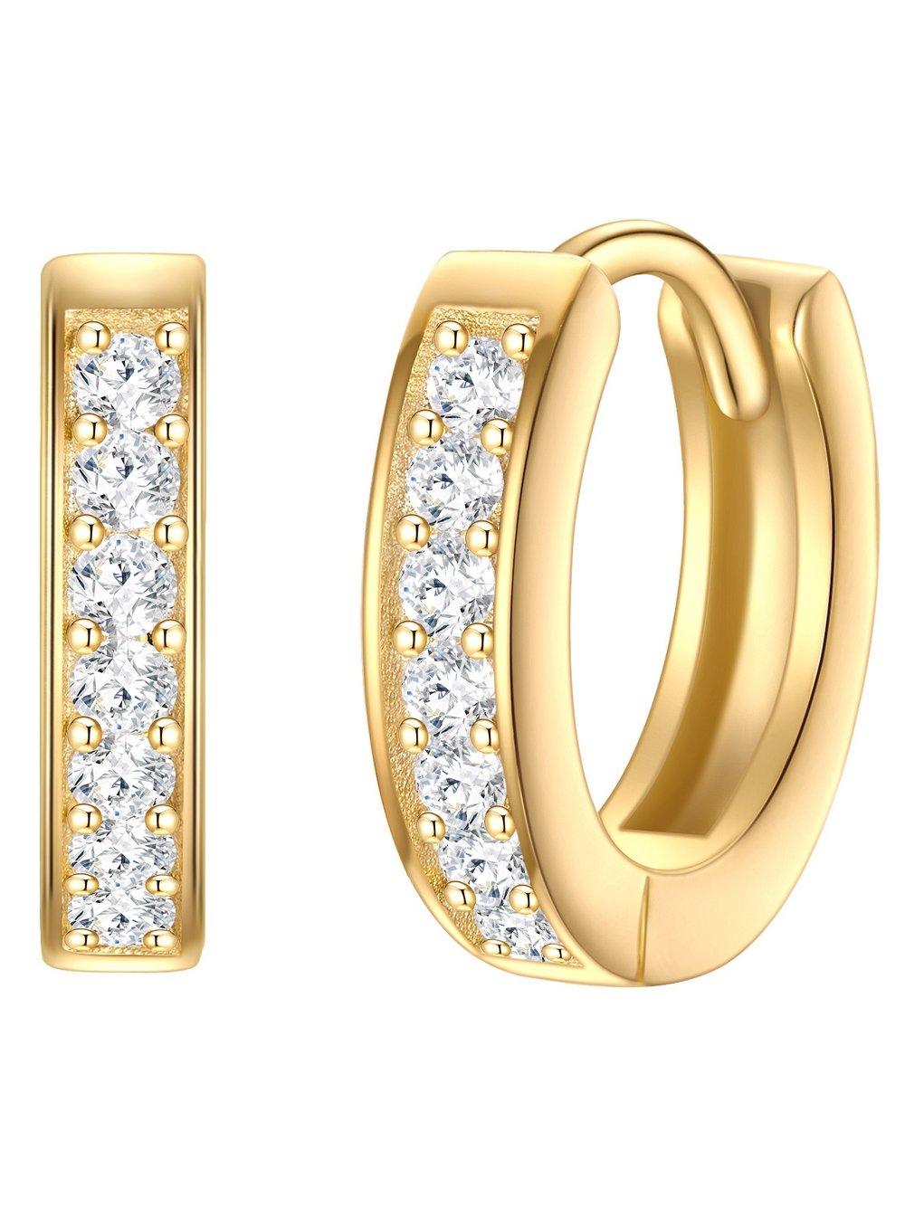 Thumbnail - Rafaela Donata Ohrringe Damen Sterlingsilber gold, ONE SIZE