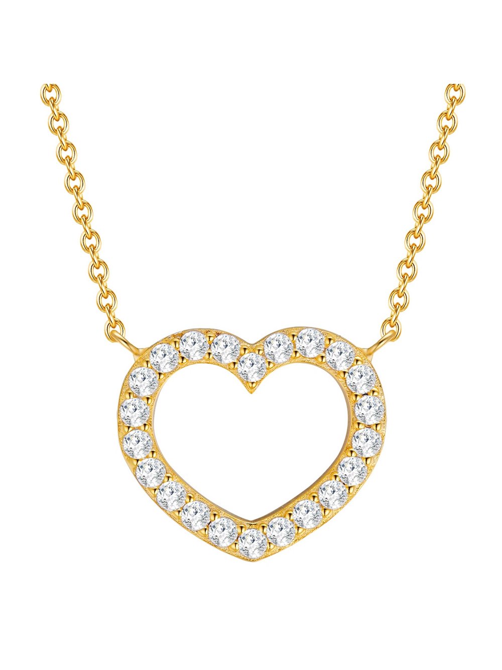 Rafaela Donata Kette Damen Sterlingsilber gold, ONE SIZE
