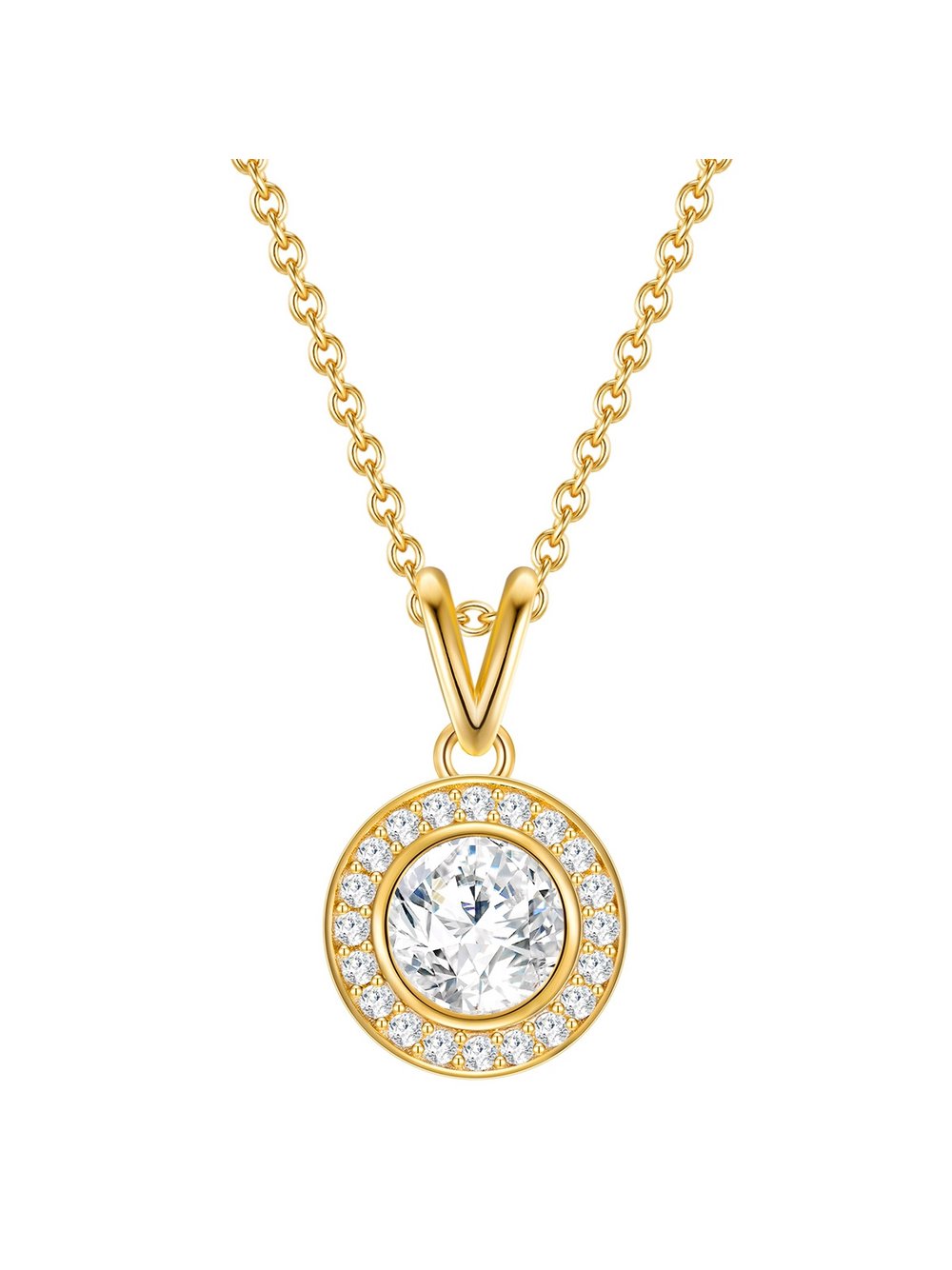 Rafaela Donata Kette Damen Sterlingsilber gold, ONE SIZE