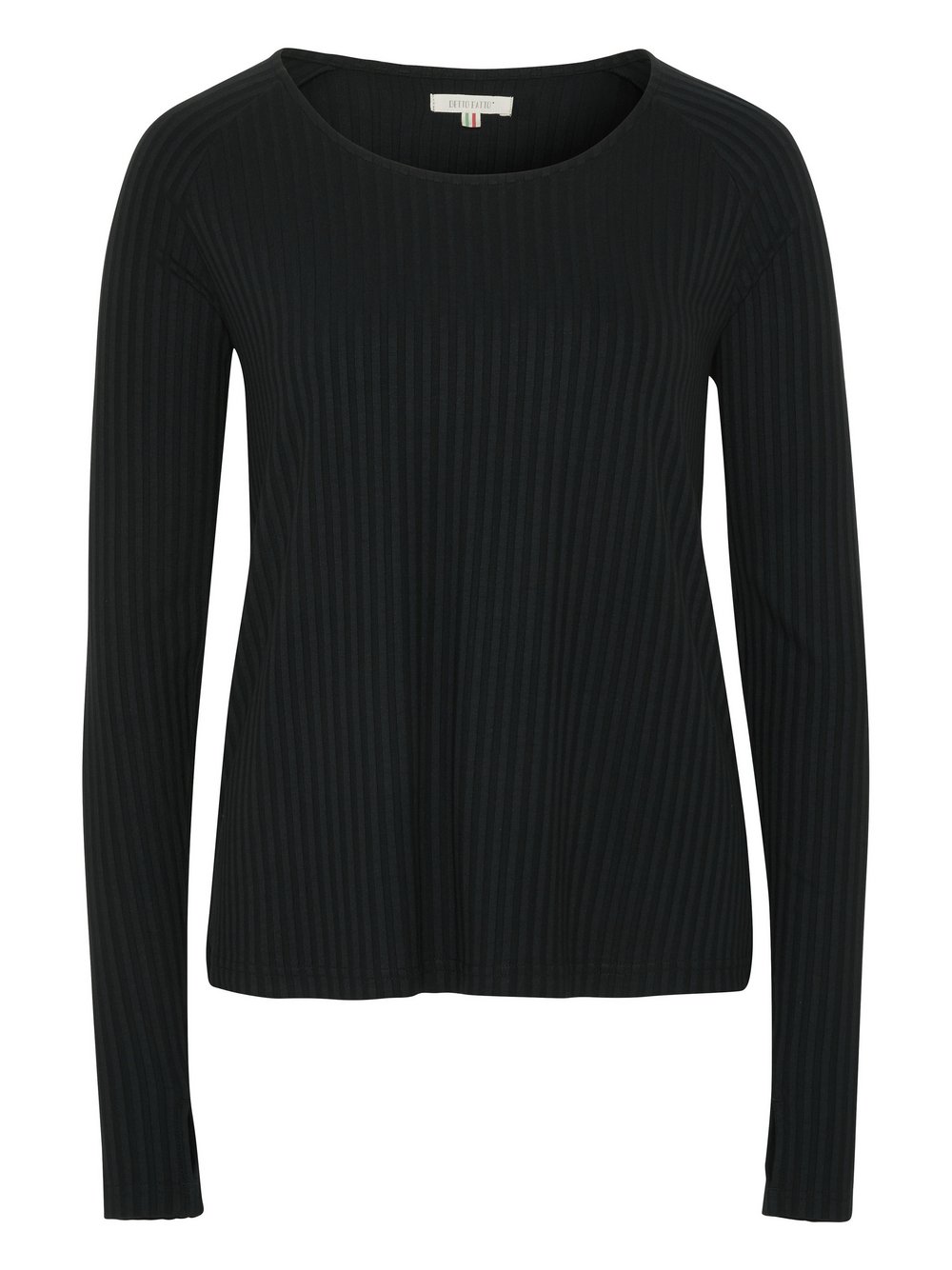 Detto Fatto Longsleeve Damen Viskose schwarz, 48-50