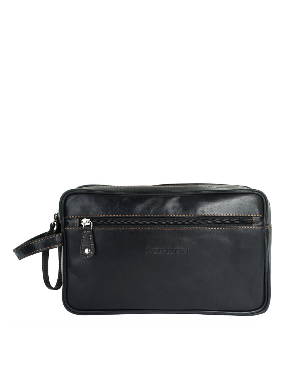 Thumbnail - Bruno Banani Kulturtasche Damen Leder schwarz, ONE SIZE