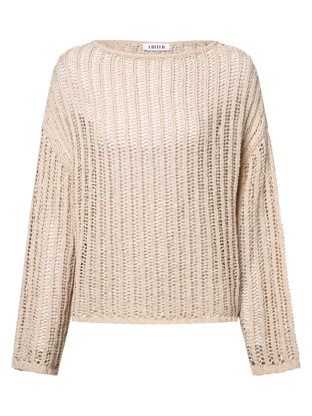 EDITED Pullover Damen Feinstrick beige, 38