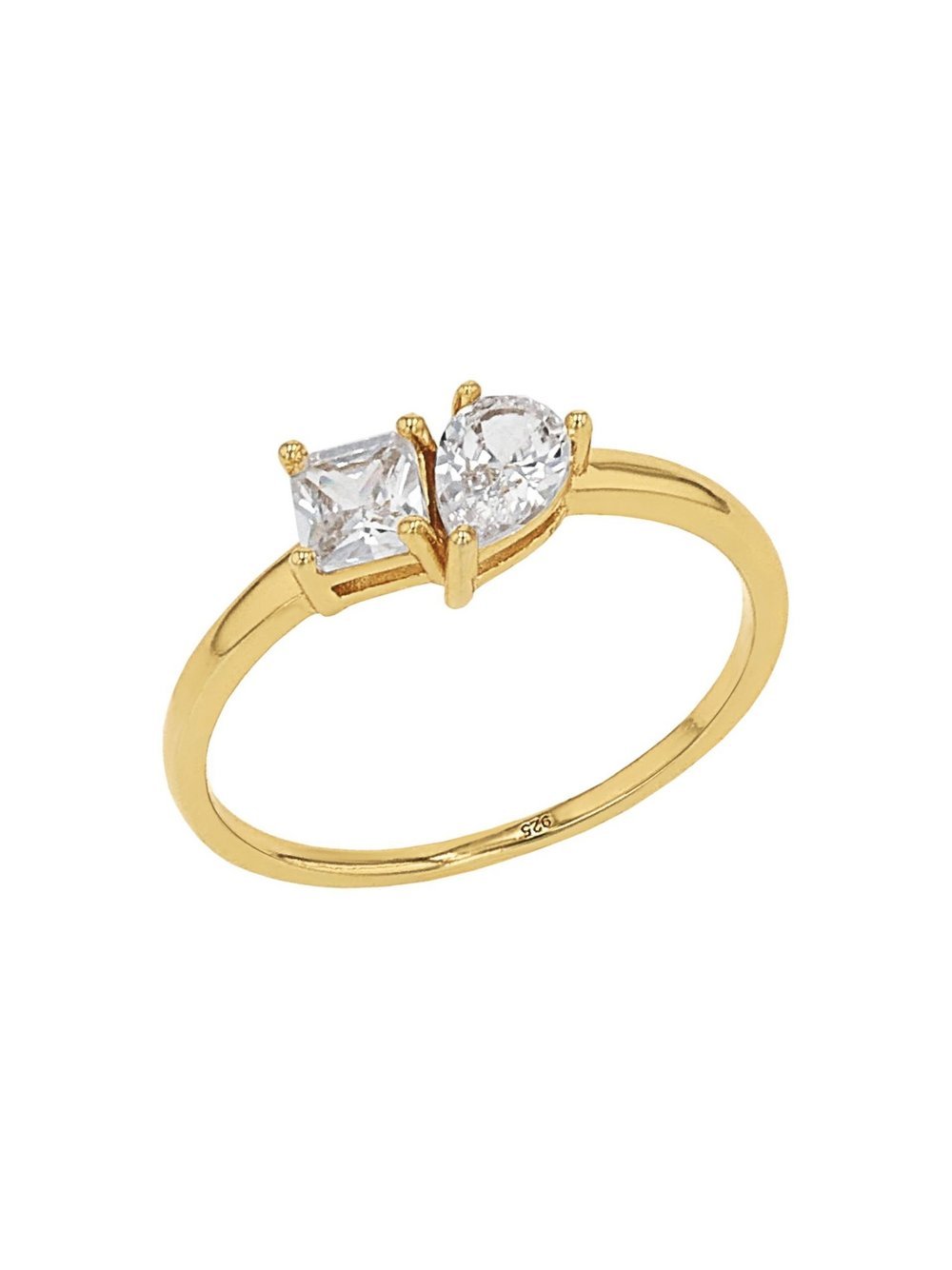 amor Ring Damen Sterlingsilber gold, 58