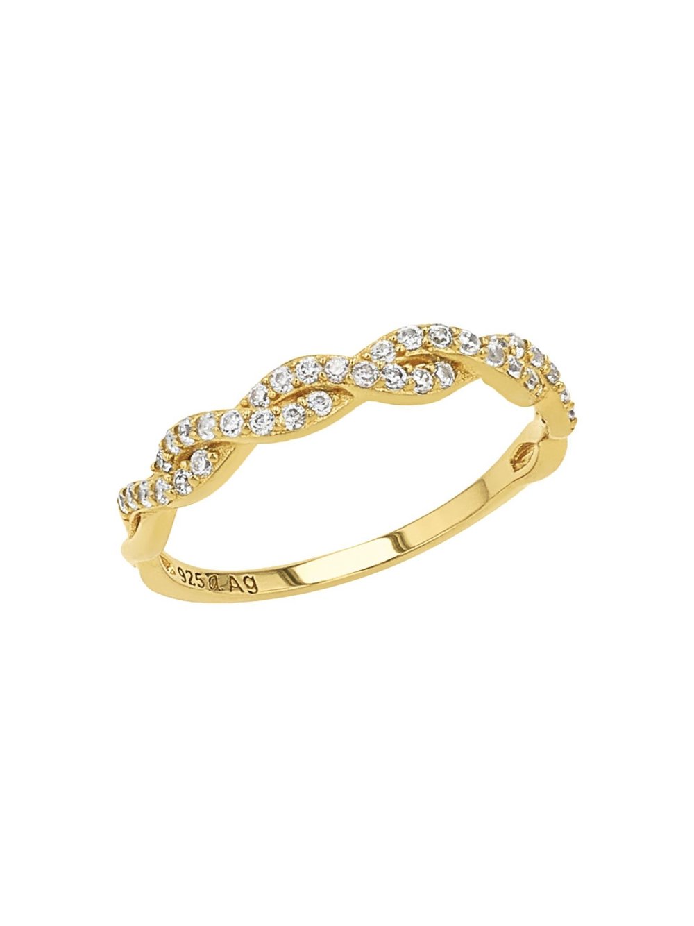 amor Ring Damen Sterlingsilber gold, 58