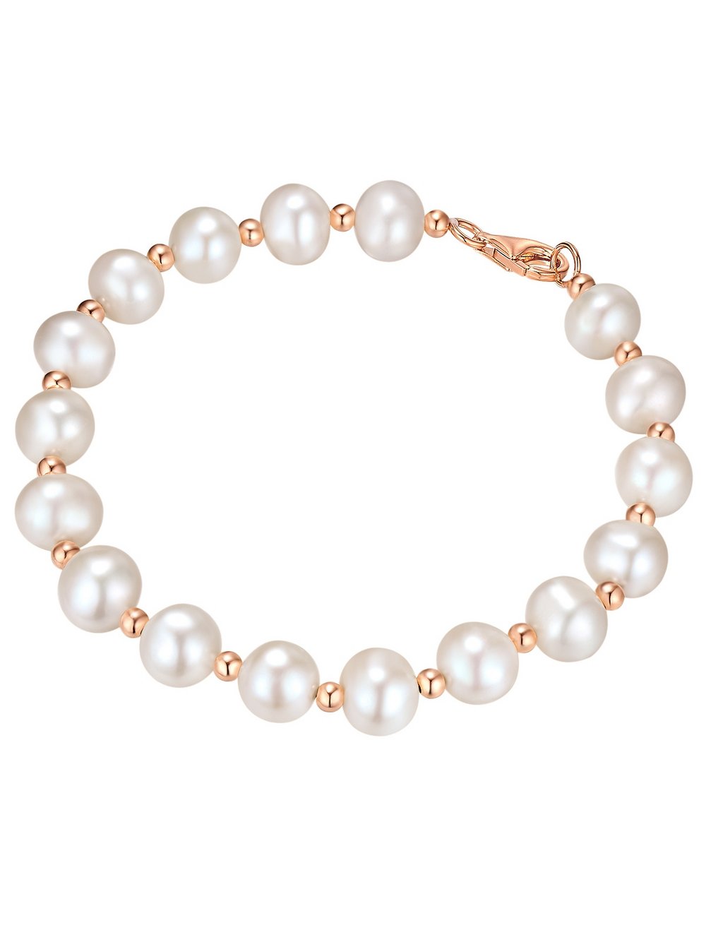 Valero Pearls Armband Damen Perle weiß, ONE SIZE