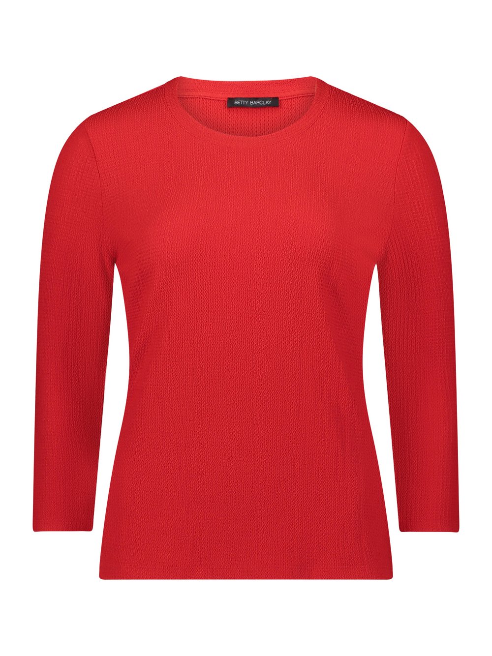 Betty Barclay Langarmshirt Damen Jersey rot strukturiert, 40