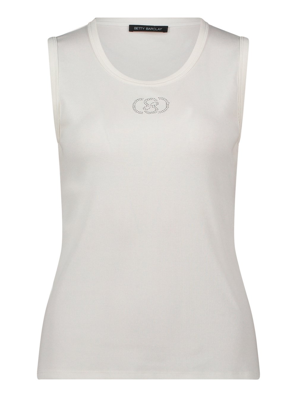 Betty Barclay Top Damen Baumwolle weiß strukturiert, 36