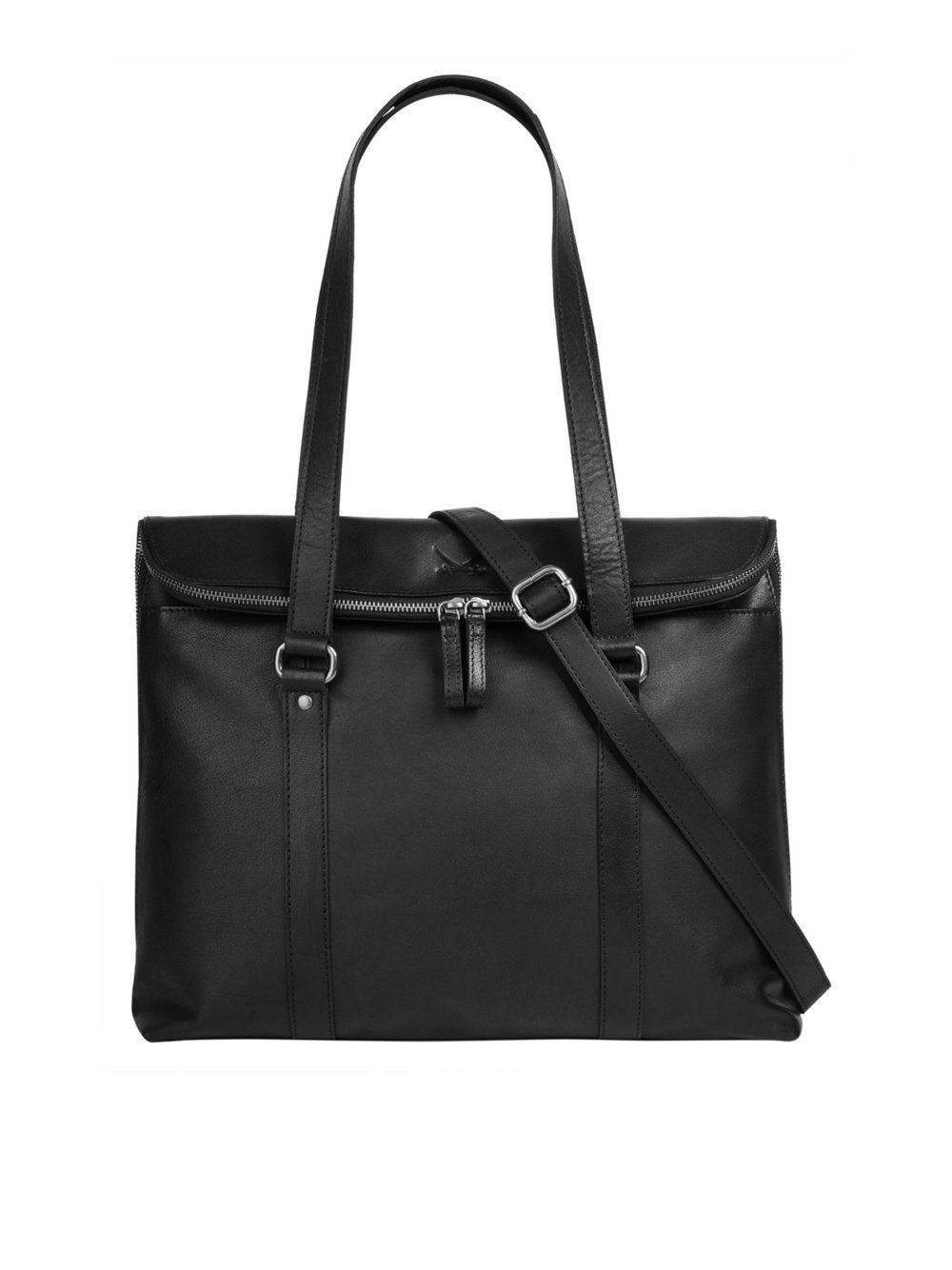 Thumbnail - Sansibar Shopper Damen Leder schwarz, ONE SIZE