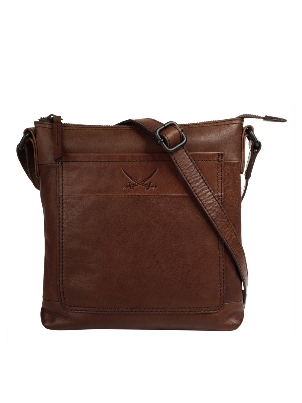 Thumbnail - Sansibar Umhängetasche Damen Leder braun, ONE SIZE