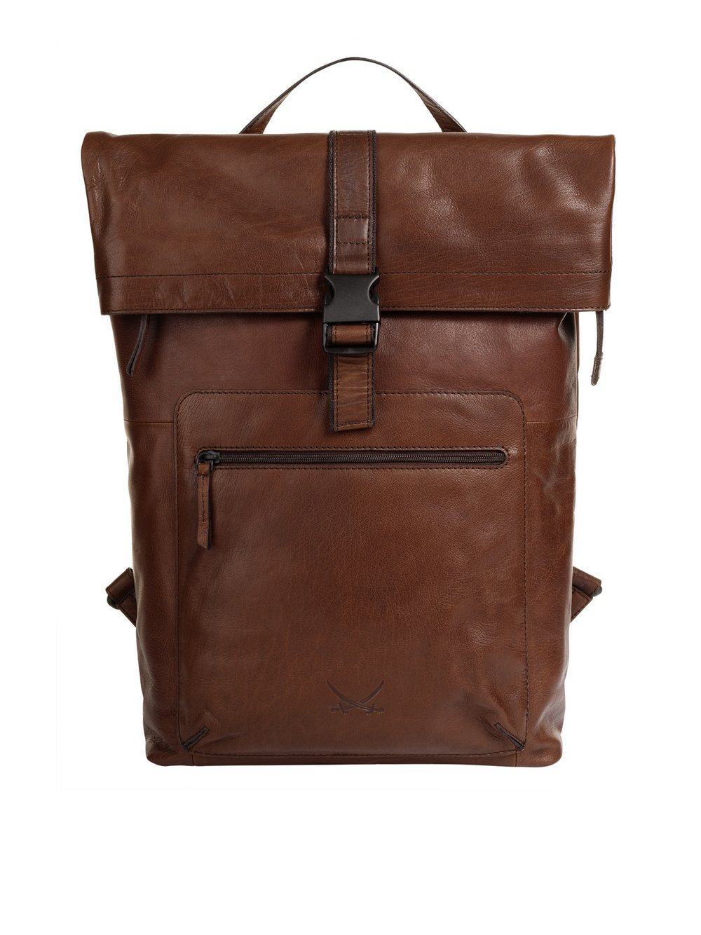 Sansibar Rucksack Damen Leder braun, ONE SIZE