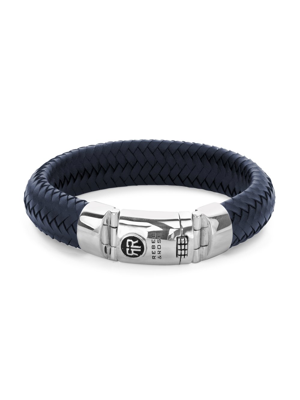 Rebel & Rose Armband Damen Leder blau, ONE SIZE