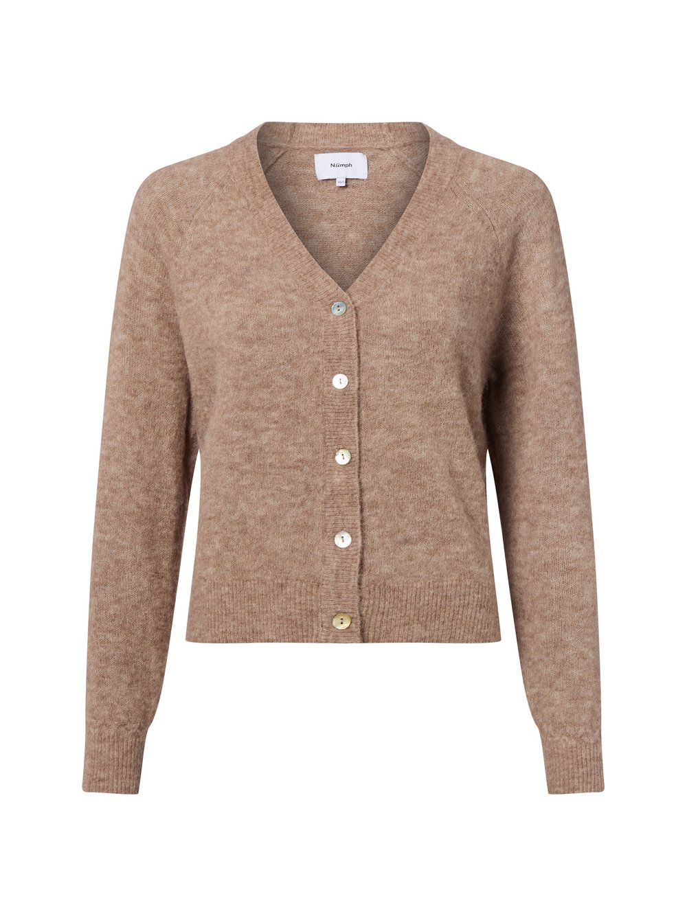 Nümph Strickjacke mit Alpaka- und Wollanteil Damen Wolle mehrfarbig meliert, S/M