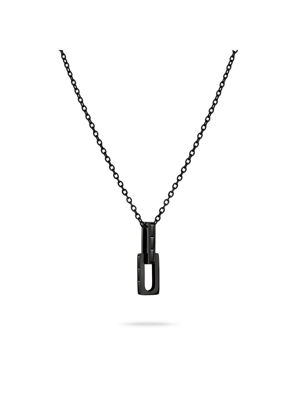 Liebeskind Berlin Halskette Damen Edelstahl schwarz, ONE SIZE
