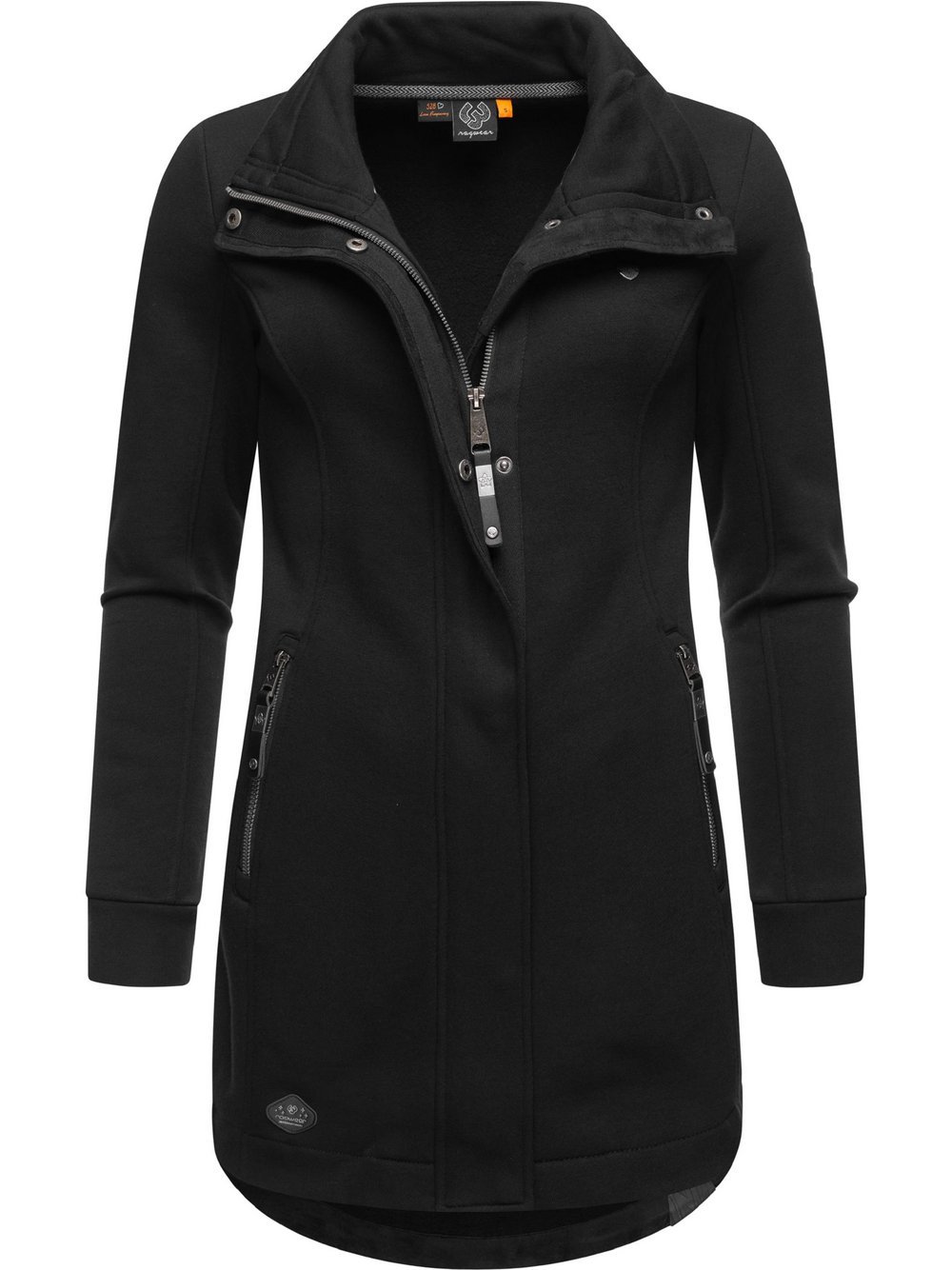 Ragwear Sweatjacke Damen Baumwolle schwarz, XXXXL