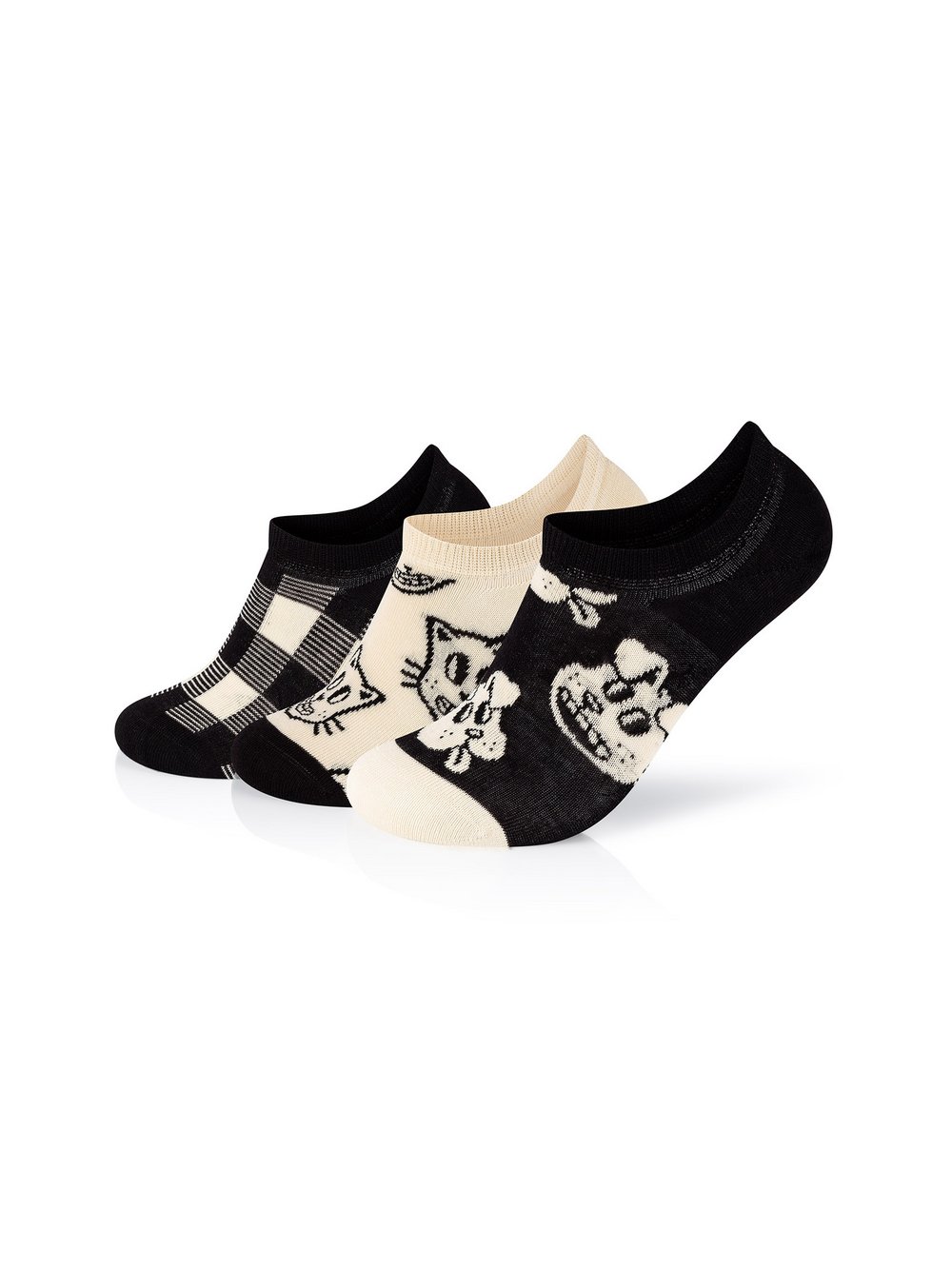 Happy Socks Sneakersocken Damen Baumwolle mehrfarbig gemustert, 41-46