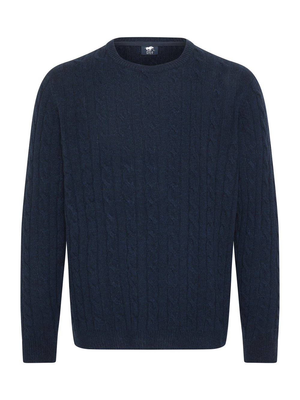 Polo Sylt Strickpullover Herren Wolle blau, S