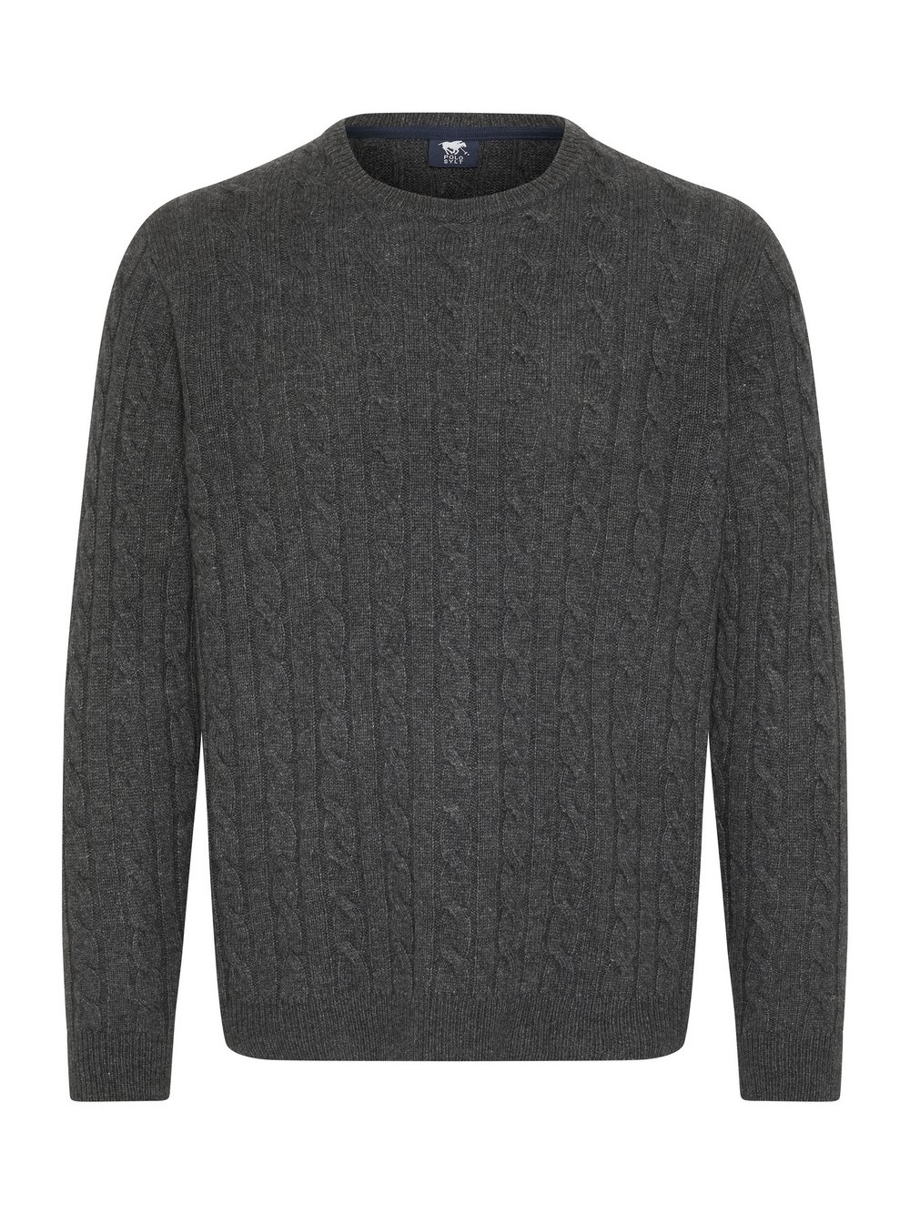 Polo Sylt Strickpullover Herren Wolle grau, S