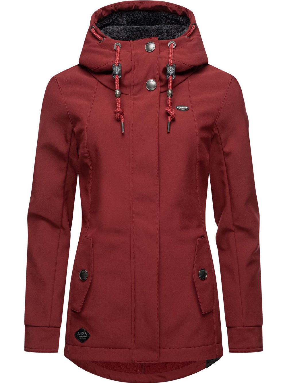 Ragwear Softshelljacke Damen rot, XS