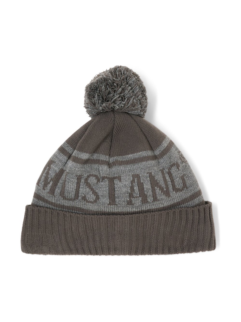 Mustang Beanie Herren Polyamid grau meliert, ONE SIZE