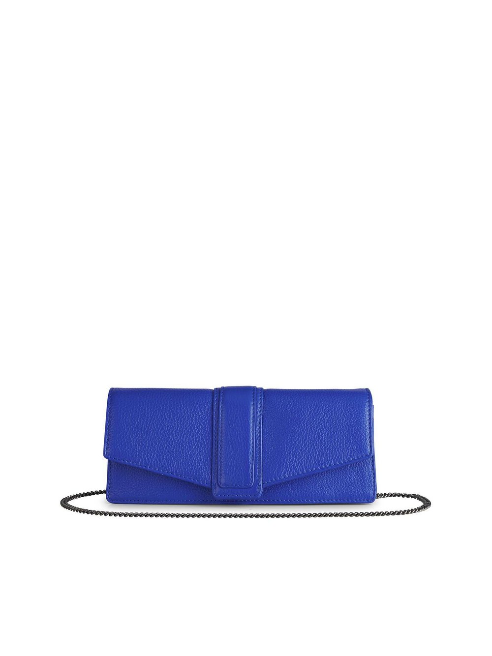 Markberg Clutch Damen Leder blau, ONE SIZE