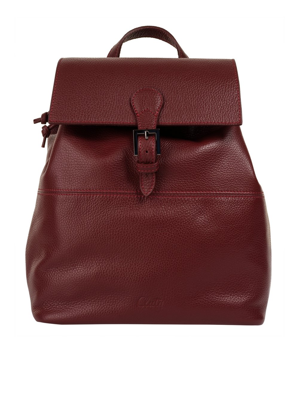 Thumbnail - Cluty Rucksack Damen Leder rot, ONE SIZE