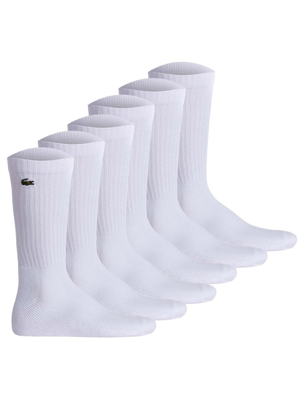 Lacoste Socken 6er Pack Damen Baumwolle weiß, 43-46