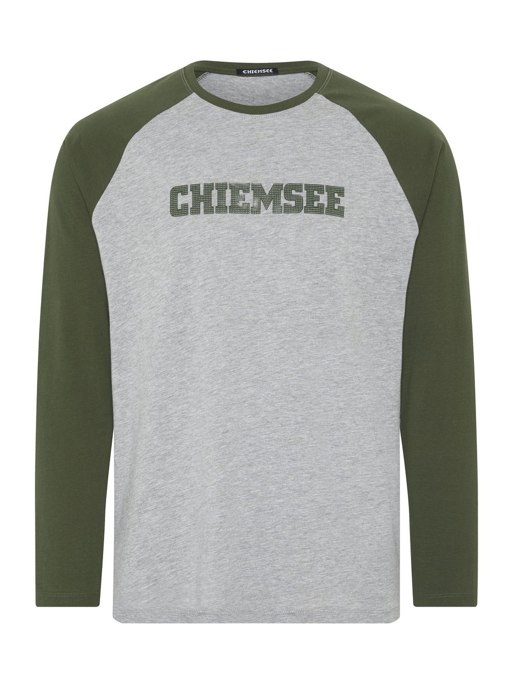 Chiemsee Longsleeve Herren Baumwolle grau bedruckt, XXL