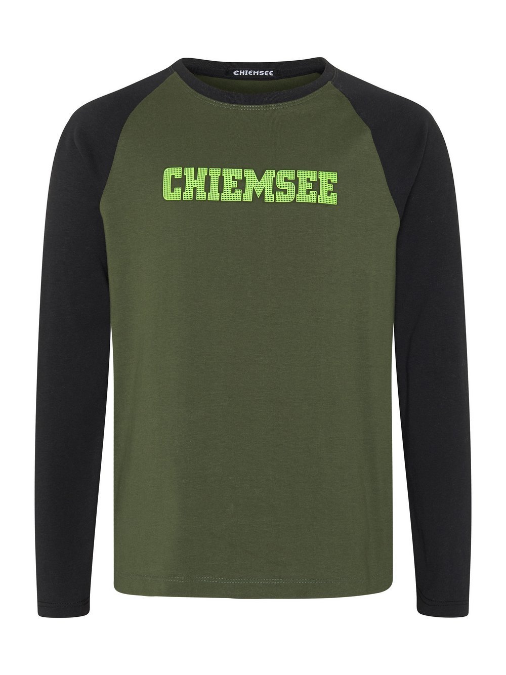 Chiemsee Longsleeve Jungen Baumwolle grün bedruckt, 170