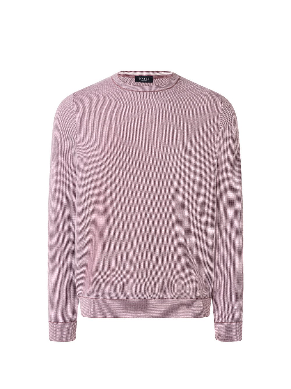 Thumbnail - MAERZ Strickpullover Herren Baumwolle (100%) lila meliert, 56