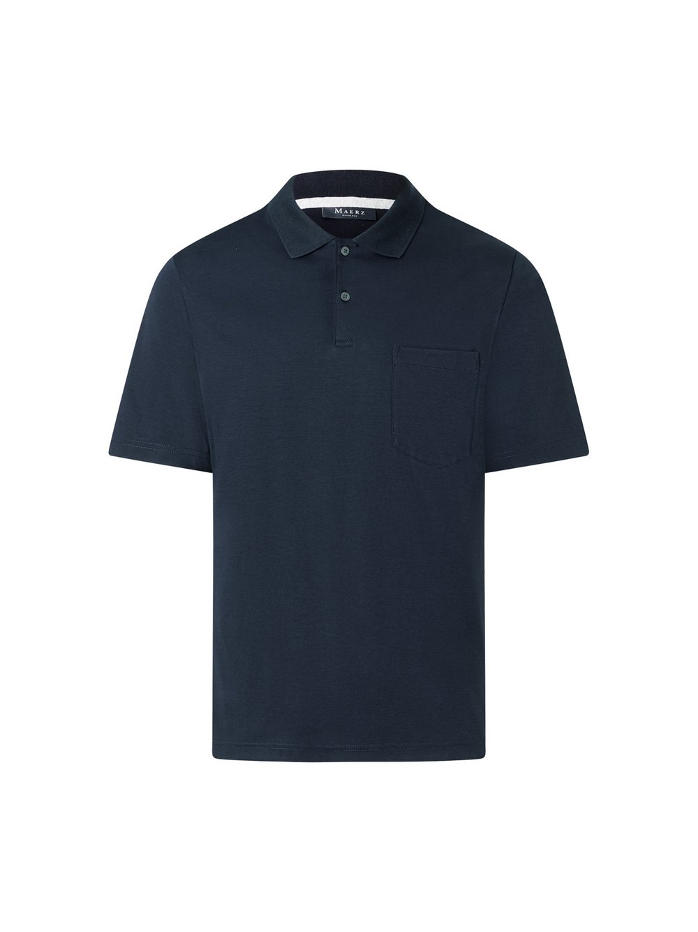 MAERZ Poloshirt Herren Baumwolle (100%) blau, 48