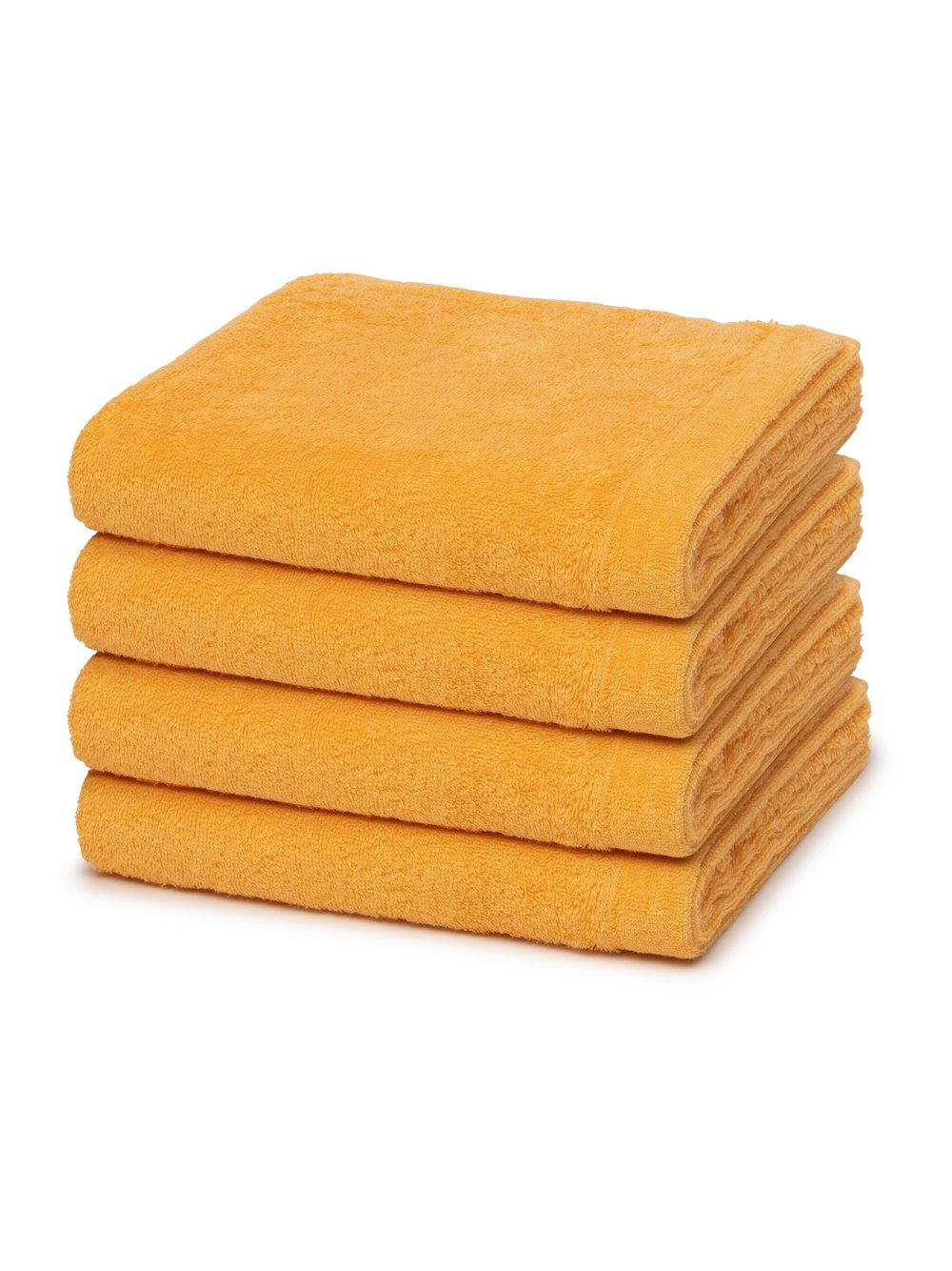 Thumbnail - Cawö Handtuchset 4-teilig Damen Baumwolle orange, ONE SIZE