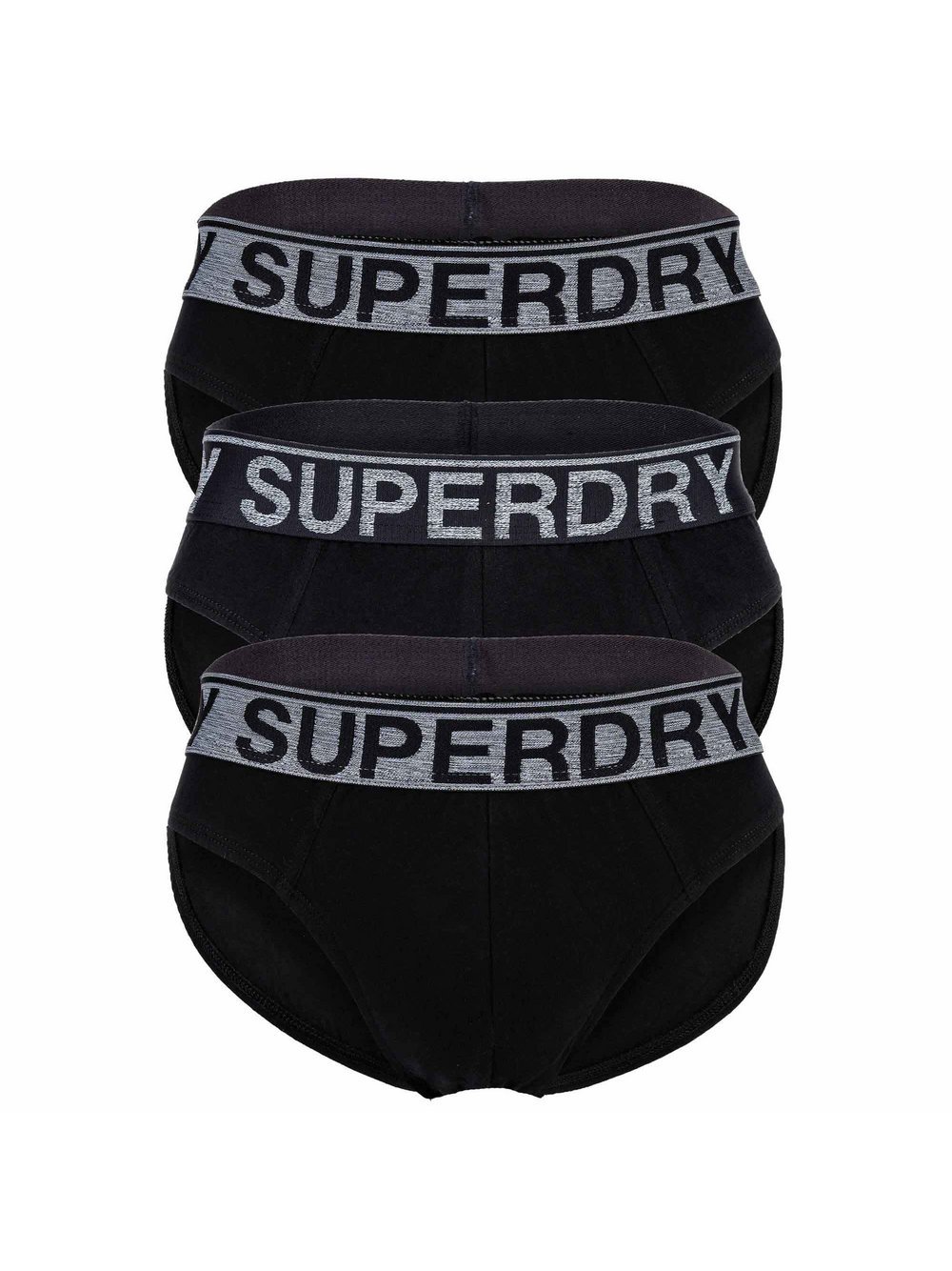 Superdry Slip 3er Pack Herren Baumwolle schwarz, XXL