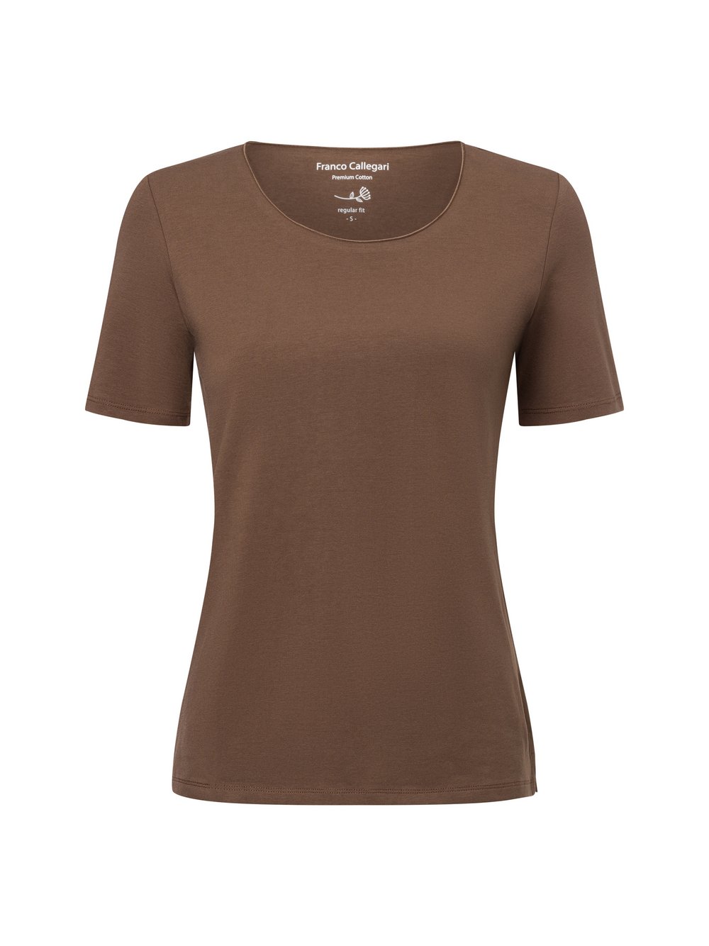 Franco Callegari T-Shirt Damen Baumwolle braun, S