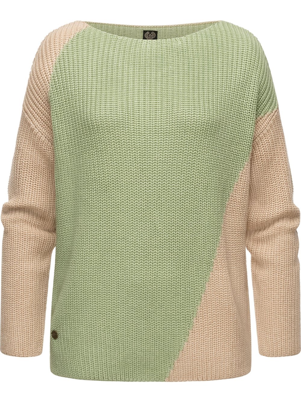 Ragwear Strickpullover Damen grün gemustert, L