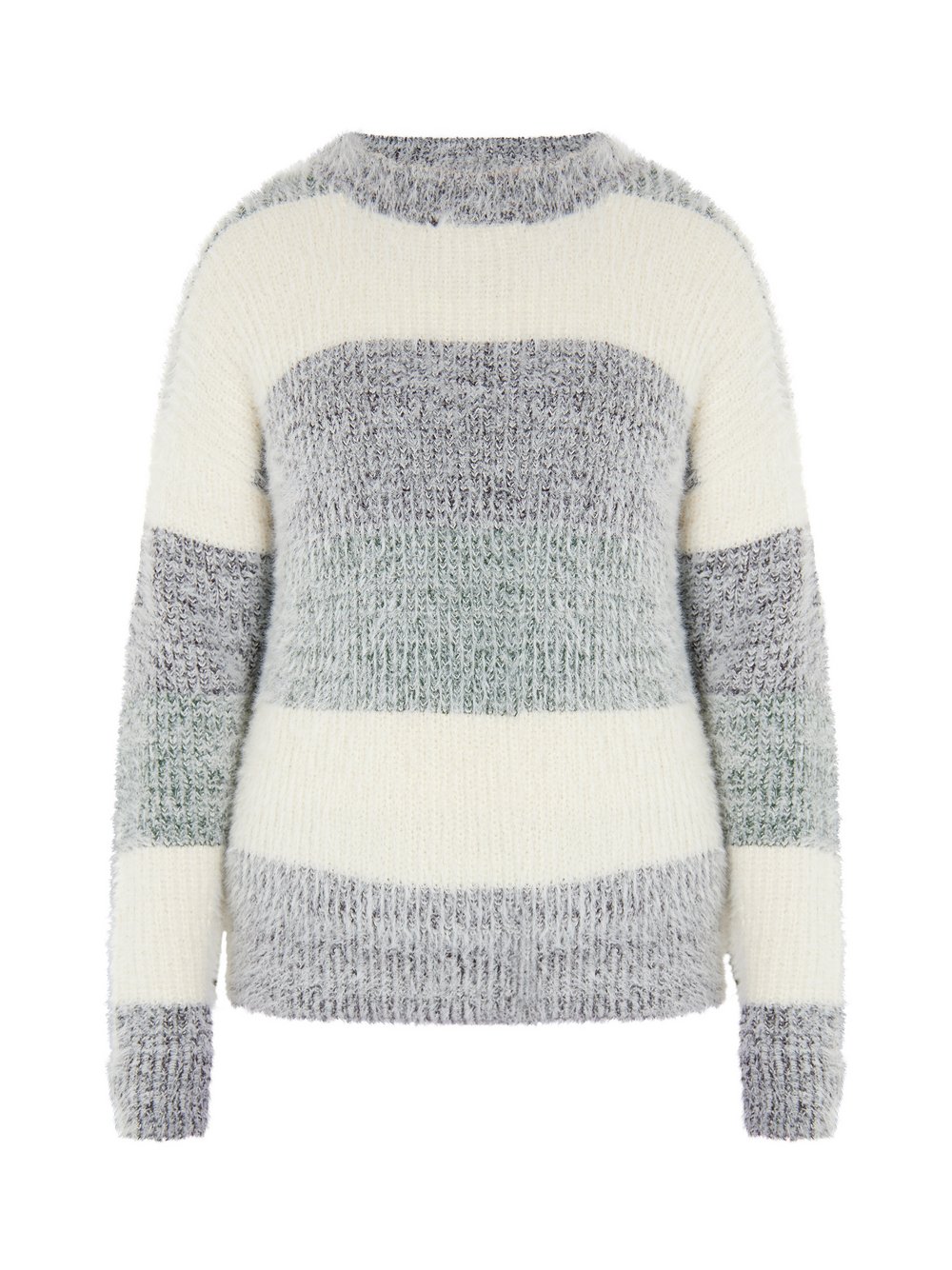 MyMo Strickpullover Damen mehrfarbig gestreift, XS