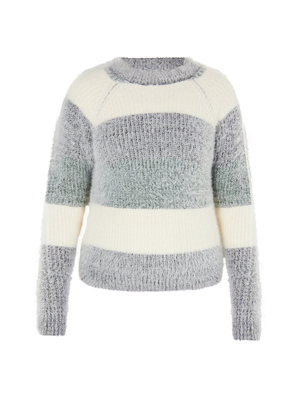 MyMo Strickpullover Damen mehrfarbig gestreift, XS