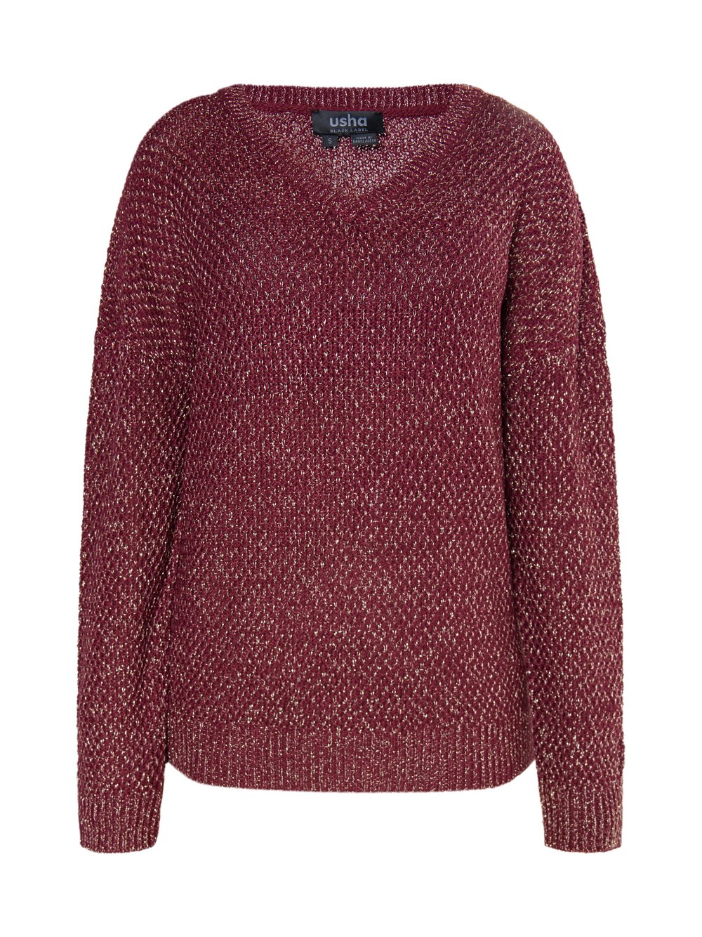 Usha Strickpullover Damen Metall rot, S