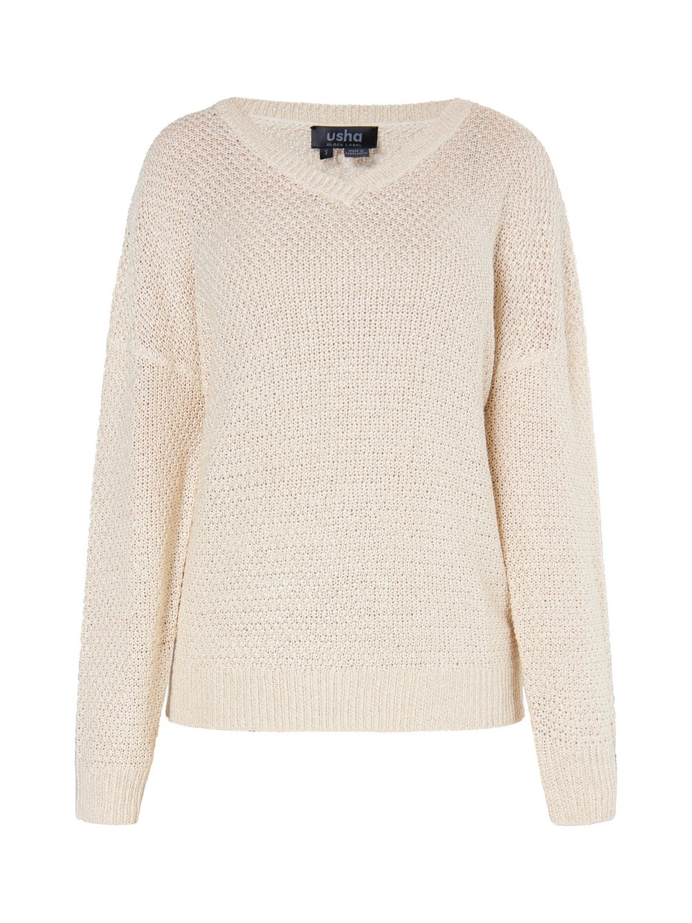 Usha Strickpullover Damen Metall beige, S