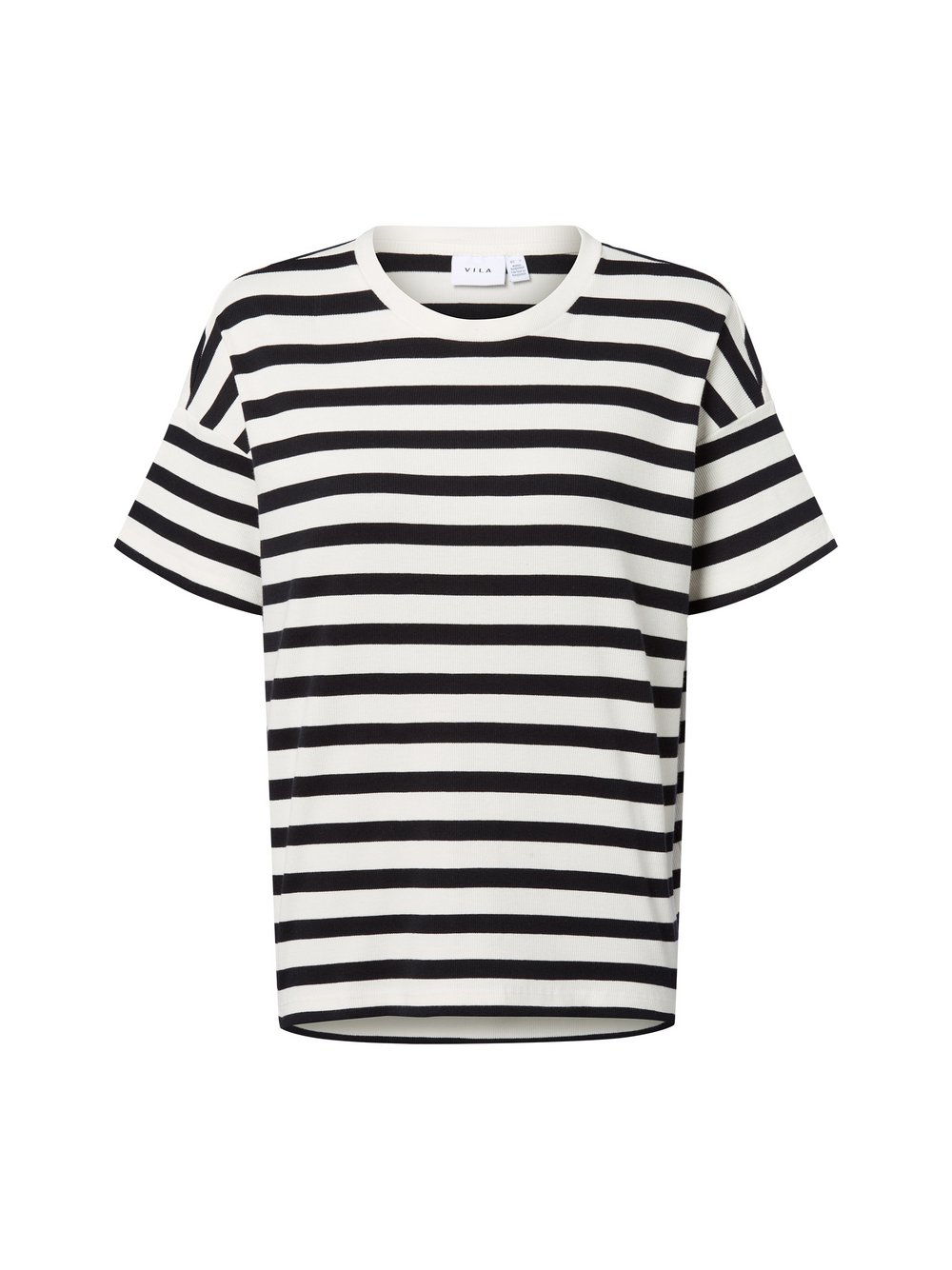 Vila T-Shirt Damen Baumwolle mehrfarbig gestreift, S