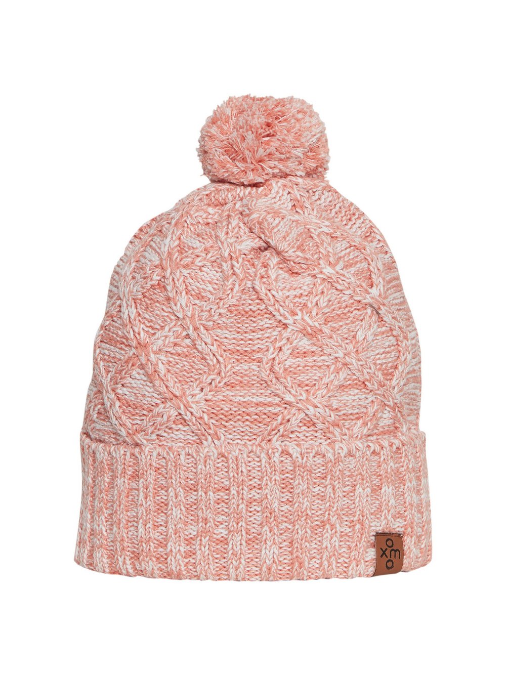 OXMO Strickmütze Damen Baumwolle rosa meliert, ONE SIZE