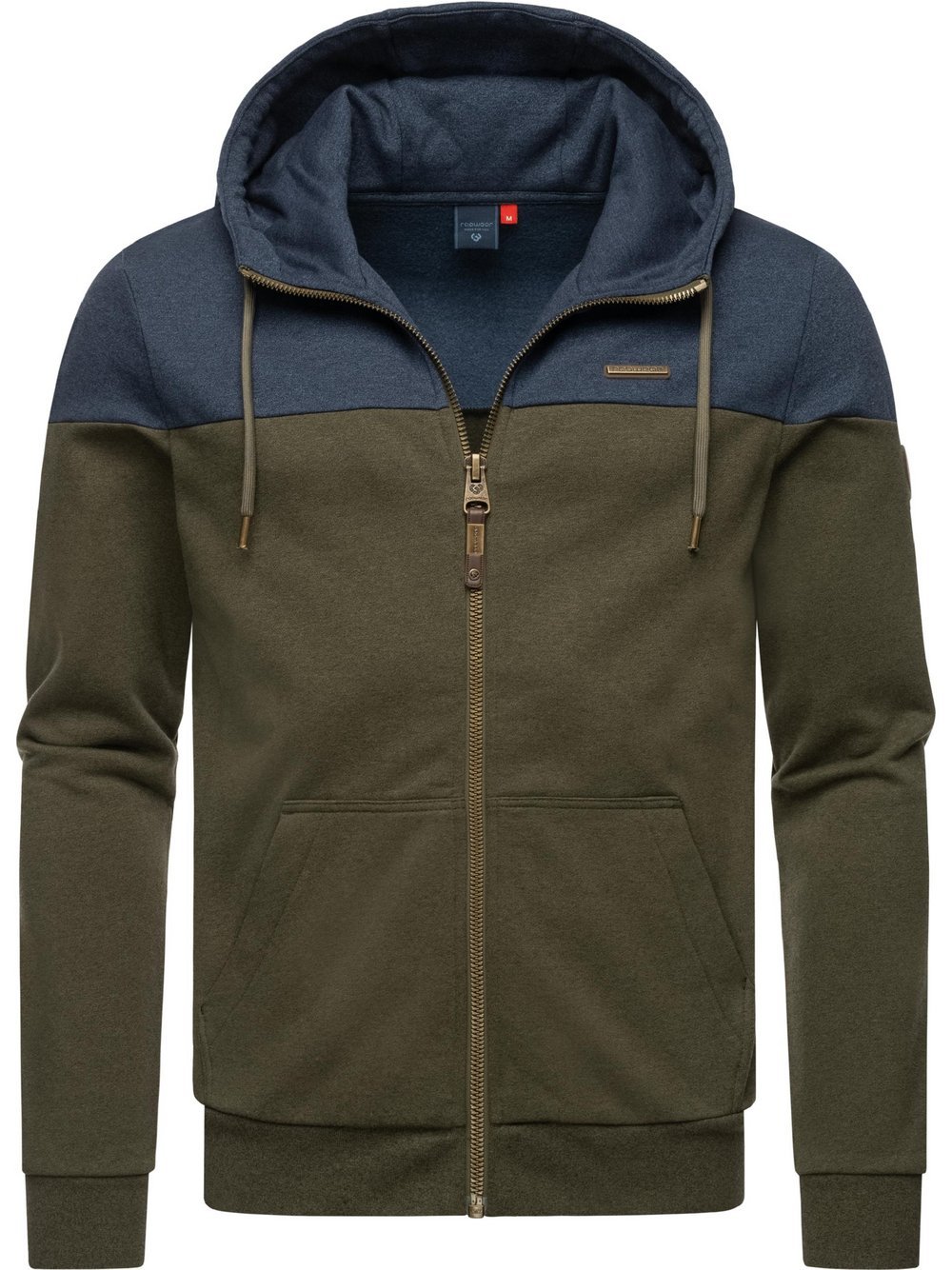 Ragwear Kapuzensweatjacke Herren Baumwolle grün, XXL